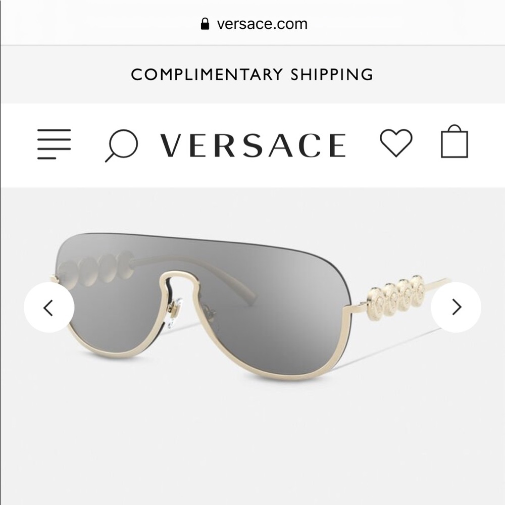 Versace medusa visor sunglasses
